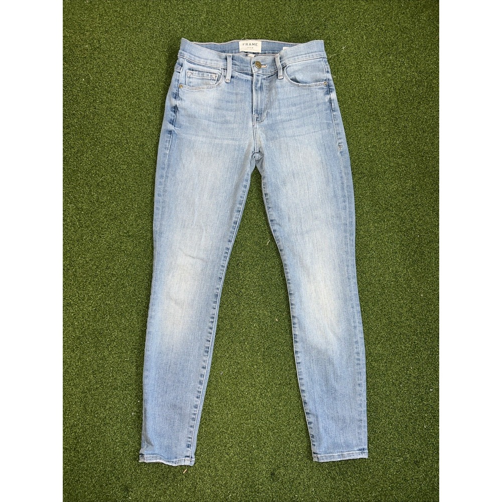 FRAME Denim Le Skinny de Jeanne Crop Jeans Light Wash Women's Size 26